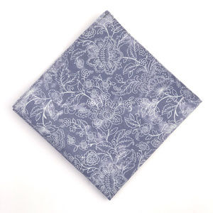 Dusty Violet Lace Floral Pocket Square